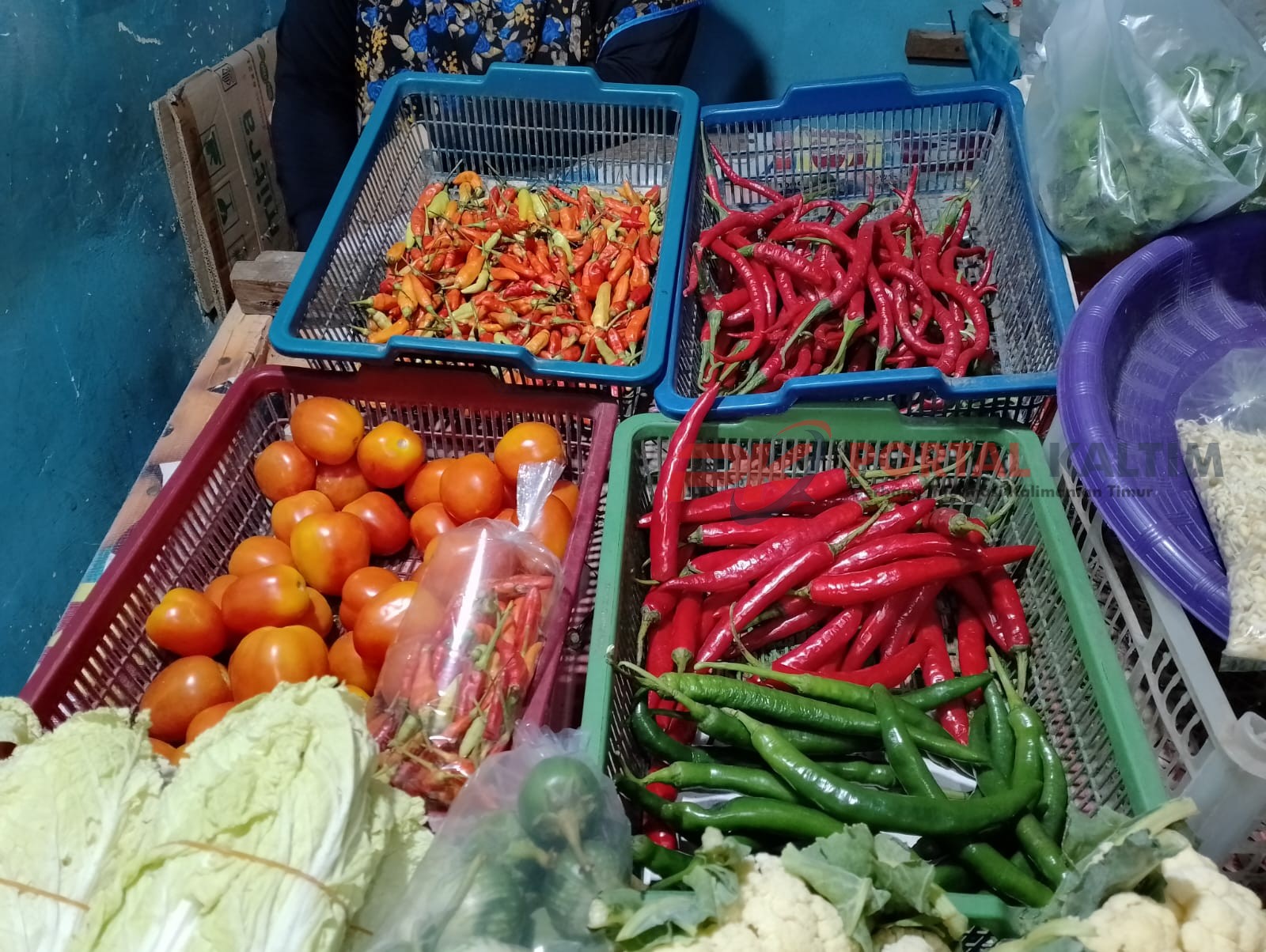 Cabai rawit merah di Pasar Segiri Samarinda