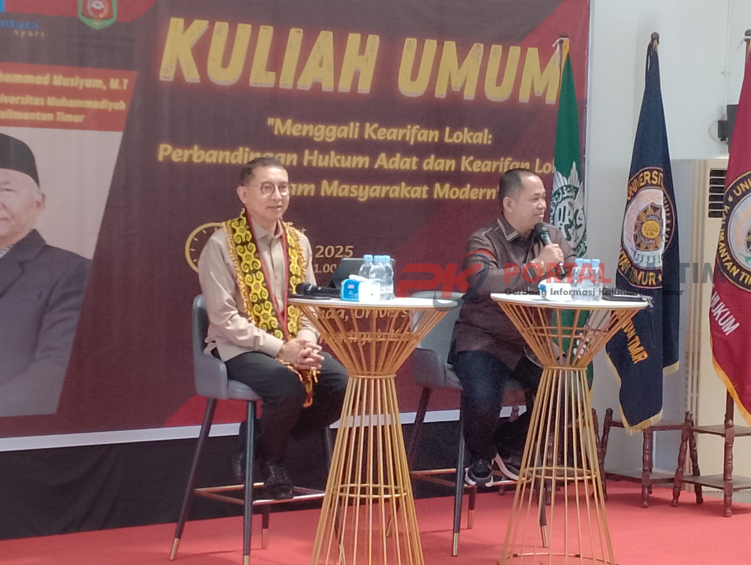 Menteri Kebudayaan RI Fadli Zon bersama akademisi UMKT Samarinda