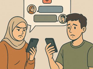 Ilustrasi sulitnya PDKT zaman sekarang menggunakan aplikasi kencan