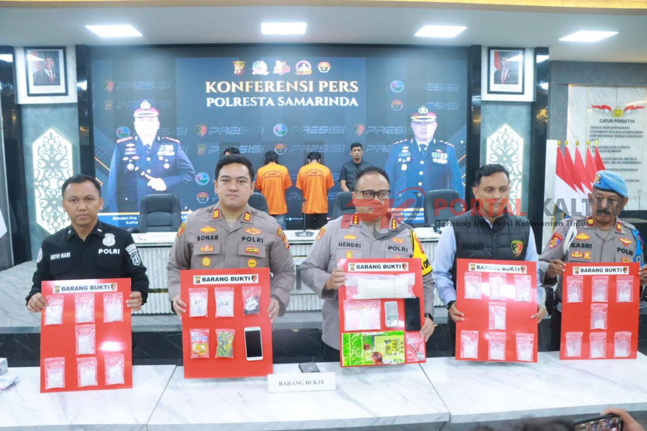 Barang bukti 1 kilogram sabu yang diamankan Polresta Samarinda