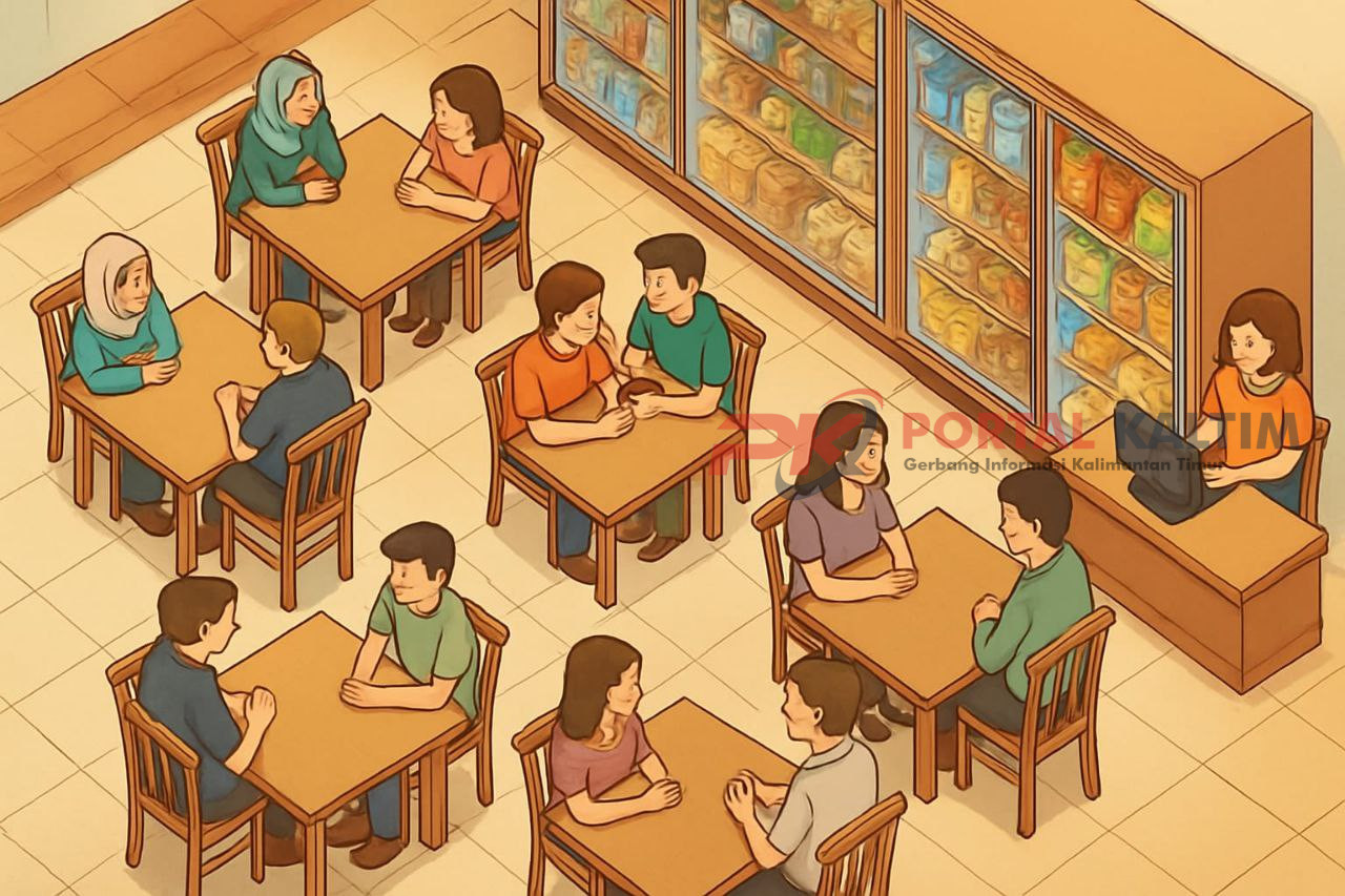 Ilustrasi tempat nongkrong baru di Swalayan 88 Samarinda