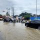 Kondisi banjir yang melanda Kota Balikpapan setiap hujan mengguyur.