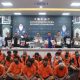Para tersangka pengguna dan pengedar narkotika yang terjaring dalam Operasi Antik Mahakam Samarinda