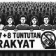 Ilustrasi 17+8 tuntutan rakyat dalam demo melawan DPR