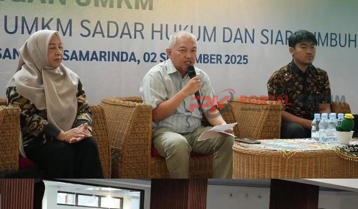 Narasumber dalam Talkshow Literasi Hukum oleh DPPKUKM Kaltim
