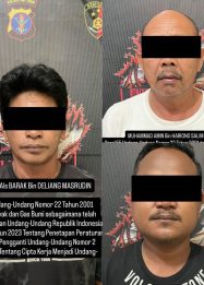 Tiga terduga pelaku penyelewengan dan penyalahgunaan BBM Bersubsidi