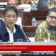 Menkeu RI Purbaya Yudhi Sadewa (kiri), Direktur Jenderal Direktorat Jenderal Strategi Ekonomi dan Fiskal Kemenkue RI Febrio Nathan Kacaribu (kanan)