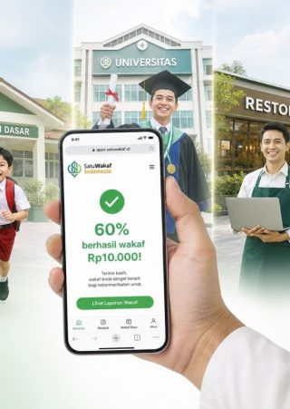Ilustrasi Satu Wakaf Indonesia, mudahkan masyarakat berwakaf dari nominal ringan dan manfaatnya bagi perjalanan hidup (portalkaltim.com/AI).