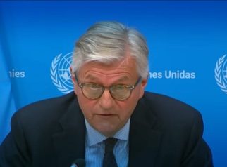 Kepala Operasi Penjaga Perdamaian PBB, Jean-Pierre Lacroix pada Konferensi Pers di Markas Besar PBB