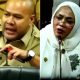 Akhmed Reza Fachlevi dari Fraksi Gerindra (kiri) dan Syahariah Mas'ud dari Fraksk Golkar (kanan)