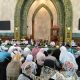 Suasana penyambutan jemaah haji Kutim