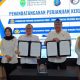 Kepala Dinas Kesehatan Provinsi Kalimantan Timur dr Jaya Mualimin bersama Direktur Reserse Narkoba Polda Kalimantan Timur Kombes Pol Romylus Tamtelahitu usai penandatanganan Perjanjian Kerja Sama pencegahan penyalahgunaan narkotika, psikotropika, dan zat adiktif lainnya di Balikpapan, Rabu (3/6/2026).