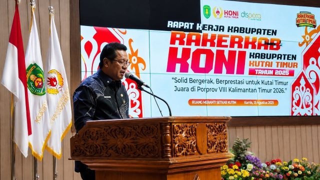 Asisten II Bidang Perekonomian dan Pembangunan (Ekobang) Sekretariat Kabupaten Kutai Timur Noviari Noor di Ruang Meranti, Kantor Bupati Kutai Timur, Kamis (13/8/2026).