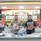 Konferensi pers Polda Kaltim bersama Polresta Samarinda terkait rekapitulasi perkara 3C di Polresta Samarinda.