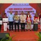 Wakil Wali Kota Samarinda Saefuddin Zuhri bersama para pemangku kepentingan dan penerima manfaat dalam kegiatan Hari Indonesia Menabung di Sekolah Rakyat Terintegrasi Samarinda.