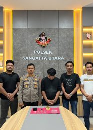 Polsek Sangatta Utara mengamankan 11 poket kristal putih yang diduga sabu dalam pengungkapan kasus dugaan peredaran narkotika di wilayah Sangatta Utara, Kutim