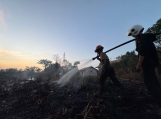 Ilustrasi karhutla di Samarinda.